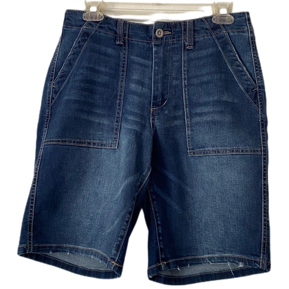 Time and Tru Pants - Time and Tru Denim Utility Bermuda Shorts High Rise Medium Blue Wash Size 4